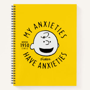 Peanuts   Charlie Brown Nervous Since 1950 Notebook