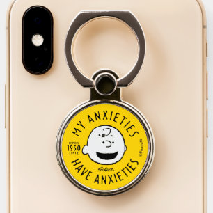 Peanuts Charlie Brown Nervous Since 1950 Phone Ring Stand