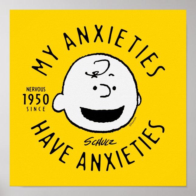 Peanuts | Charlie Brown Nervous Since 1950 Poster (Front)