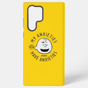 Peanuts   Charlie Brown Nervous Since 1950 Samsung Galaxy S22 Ultra Case