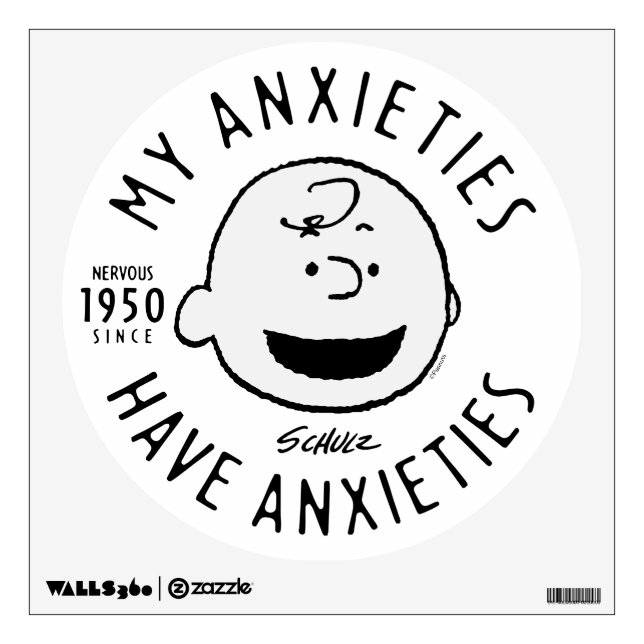 Peanuts | Charlie Brown Nervous Since 1950 Wall Decal (Front)