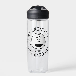 Peanuts   Charlie Brown Nervous Since 1950 Water Bottle