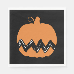 Peanuts   Charlie Brown Orange Pumpkin Napkins