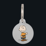 Peanuts | Charlie Brown Pet ID Tag<br><div class="desc">Charlie Brown is the lovable loser in the zig-zag t-shirt. Check out this cute Peanuts design featuring Charlie Brown and his loveable smile.</div>