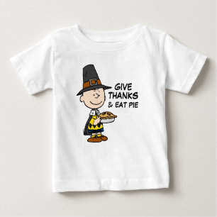 Peanuts   Charlie Brown Pilgrim Baby T-Shirt