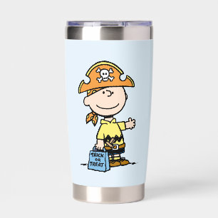 Peanuts Charlie Brown Pirate Halloween Insulated Tumbler