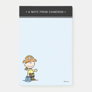 Peanuts Charlie Brown Pirate Halloween Post-it Notes