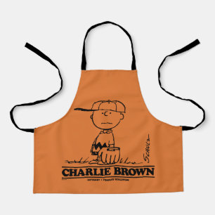 Peanuts   Charlie Brown Playing Ball Apron