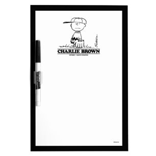 Peanuts   Charlie Brown Playing Ball Dry Erase Board