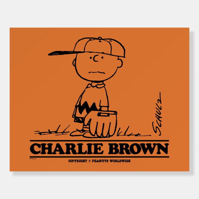 Peanuts | Charlie Brown Playing Ball Foam Board (Front)