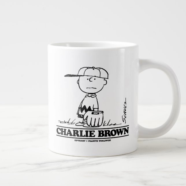 Peanuts | Charlie Brown Playing Ball Giant Coffee Mug (Right)