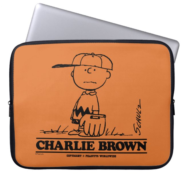 Peanuts | Charlie Brown Playing Ball Laptop Sleeve (Front)