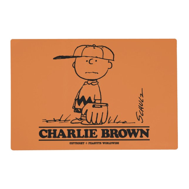 Peanuts | Charlie Brown Playing Ball Placemat (Front)