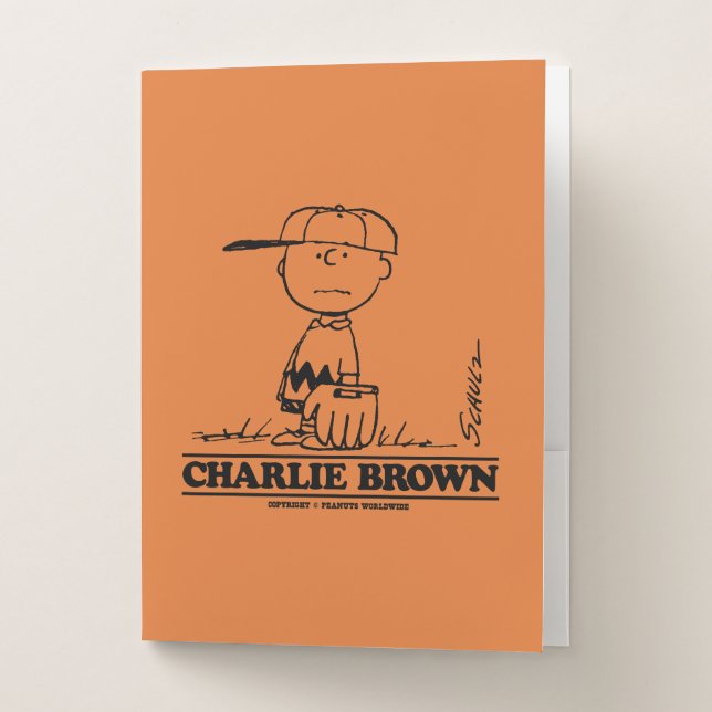 Peanuts | Charlie Brown Playing Ball Pocket Folder (Front)