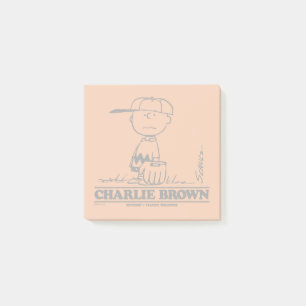 Peanuts Charlie Brown Playing Ball Post-it Notes