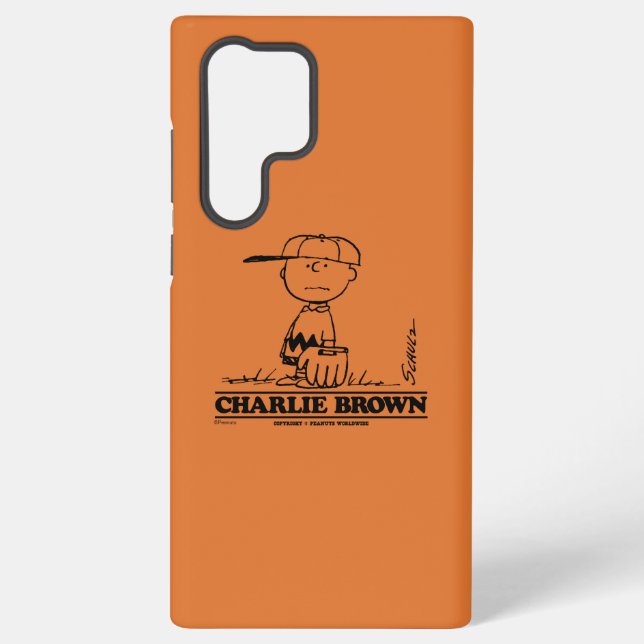 Peanuts | Charlie Brown Playing Ball Samsung Galaxy Case (Back)