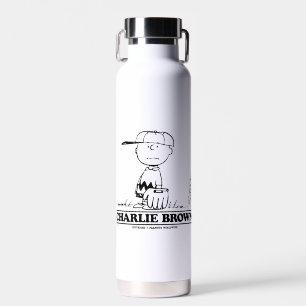 Peanuts Charlie Brown Playing Ball Water Bottle