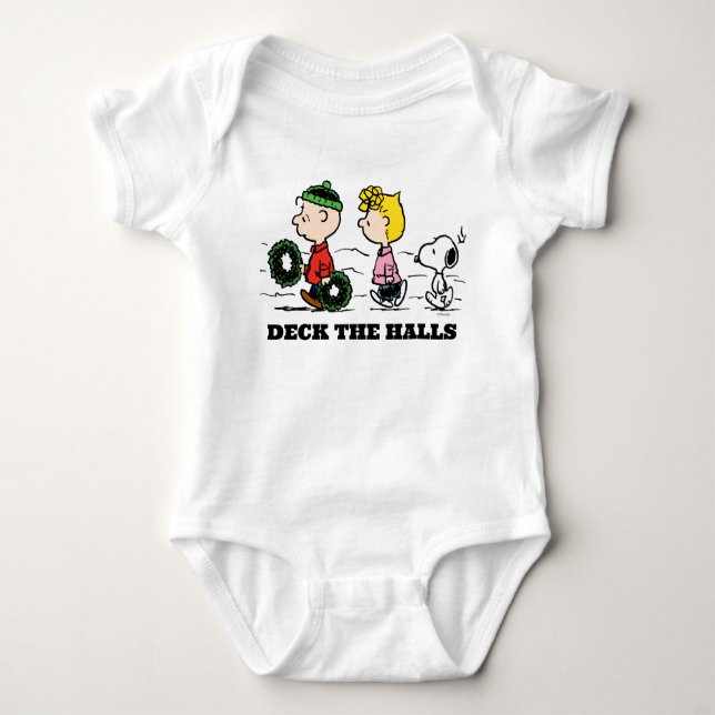 Peanuts | Charlie Brown, Sally & Snoopy Baby Bodysuit (Front)