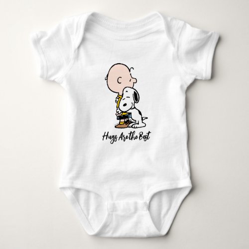 Peanuts  Charlie Brown  Snoopy Hug Baby Bodysuit