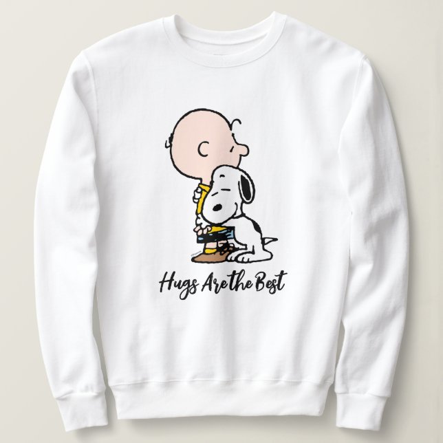Peanuts | Charlie Brown & Snoopy Hug Sweatshirt (Design Front)