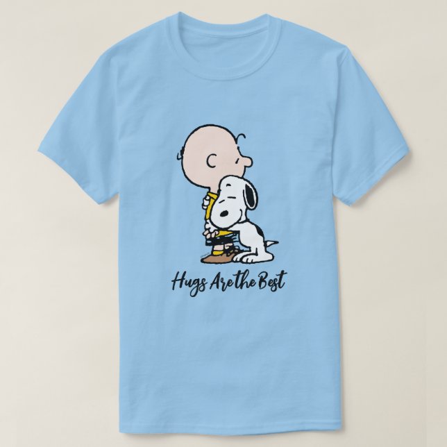 Peanuts | Charlie Brown & Snoopy Hug T-Shirt (Design Front)
