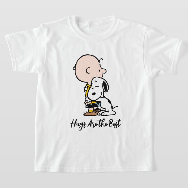 Peanuts | Charlie Brown & Snoopy Hug T-Shirt (Laydown)