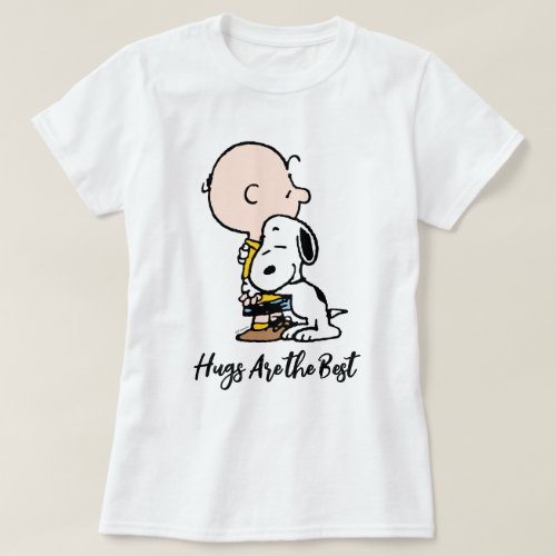 Peanuts  Charlie Brown  Snoopy Hug T_Shirt