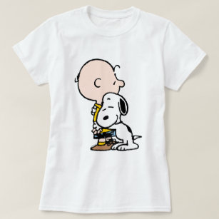 Peanuts Womens 2 PC White Charlie Brown Snoopy Shirt T-Shirt