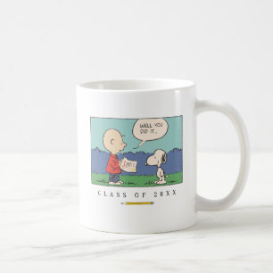 Peanuts Charlie Brown Snoopy Well You Did It Grad Coffee Mug