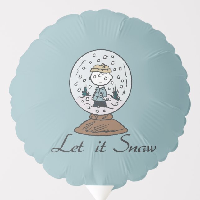 Peanuts | Charlie Brown Snow Globe Balloon (Front)