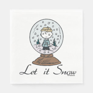 Peanuts Charlie Brown Snow Globe Napkins
