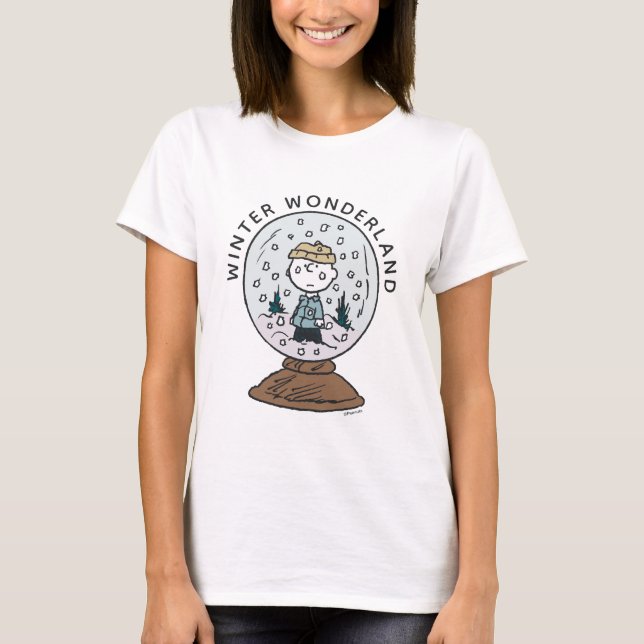 Peanuts | Charlie Brown Snow Globe T-Shirt (Front)