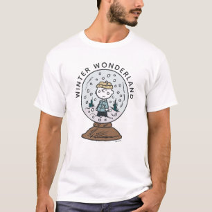 Peanuts Charlie Brown Snow Globe T-Shirt