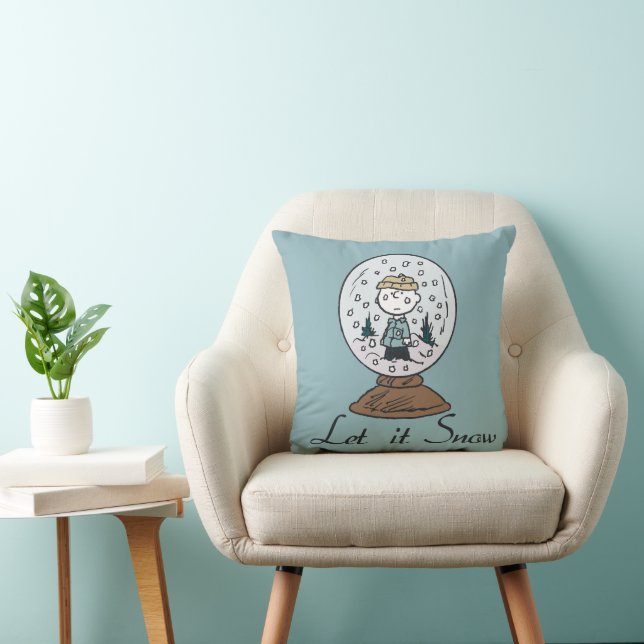 Peanuts | Charlie Brown Snow Globe Throw Pillow (Chair)