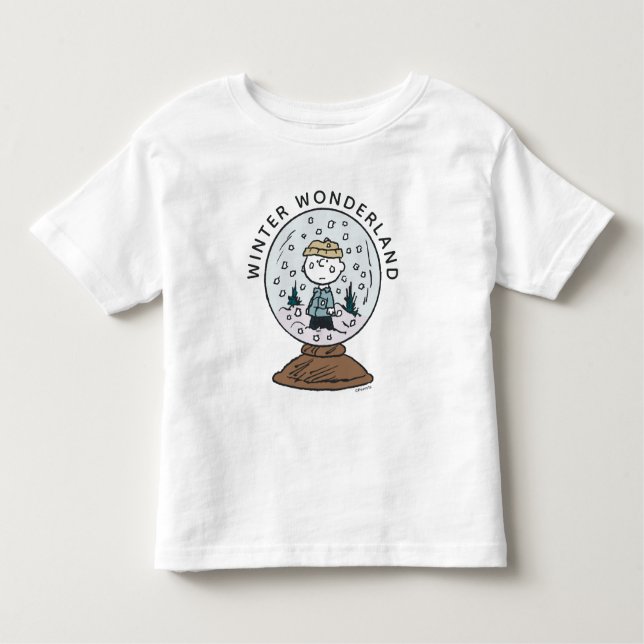 Peanuts | Charlie Brown Snow Globe Toddler T-shirt (Front)