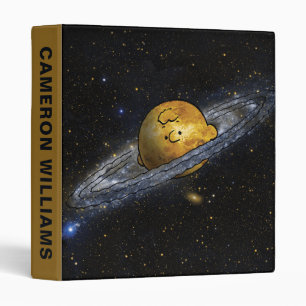 Peanuts   Charlie Brown Spaced Out 3 Ring Binder