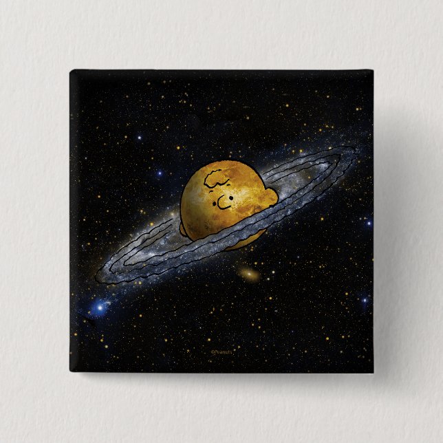 Peanuts | Charlie Brown Spaced Out Button (Front)