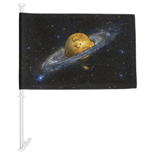 Peanuts Charlie Brown Spaced Out Car Flag