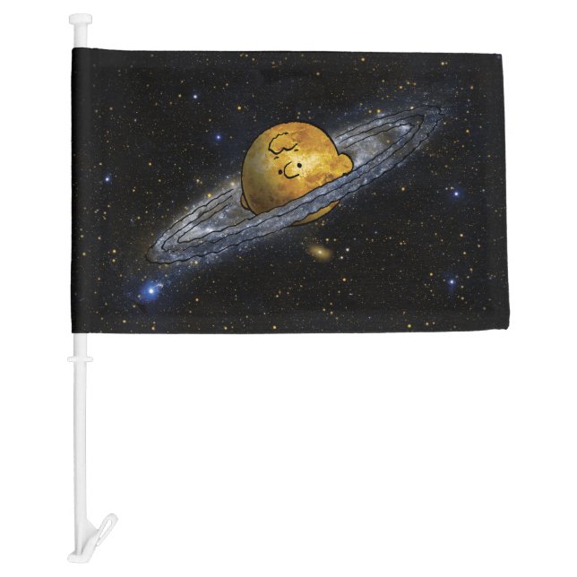 Peanuts | Charlie Brown Spaced Out Car Flag (Front)
