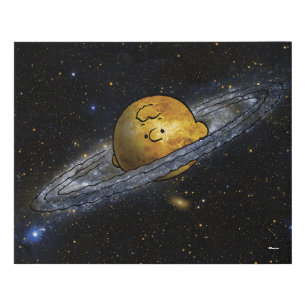 Peanuts Charlie Brown Spaced Out Faux Canvas Print