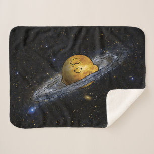 Peanuts   Charlie Brown Spaced Out Sherpa Blanket