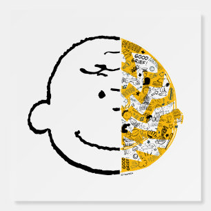 Peanuts Charlie Brown Split Face Foam Board