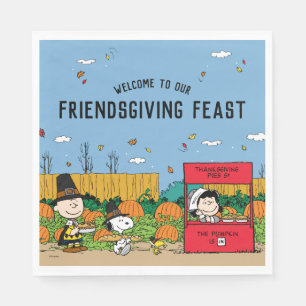 Peanuts   Charlie Brown Thanksgiving Feast Napkins