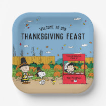 Peanuts | Charlie Brown Thanksgiving Feast Paper Plates