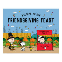 Peanuts | Charlie Brown Thanksgiving Feast Welcome Poster