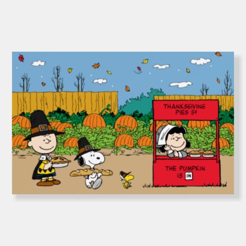 Peanuts  Charlie Brown Thanksgiving Foam Board