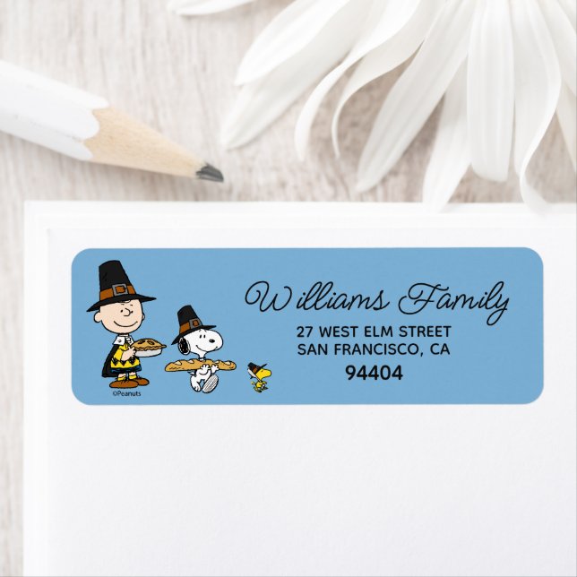 Peanuts | Charlie Brown Thanksgiving Label (Insitu)