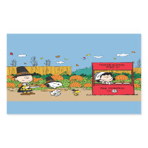 Peanuts | Charlie Brown Thanksgiving Rectangular Sticker