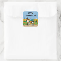 Peanuts | Charlie Brown Thanksgiving Square Sticker
