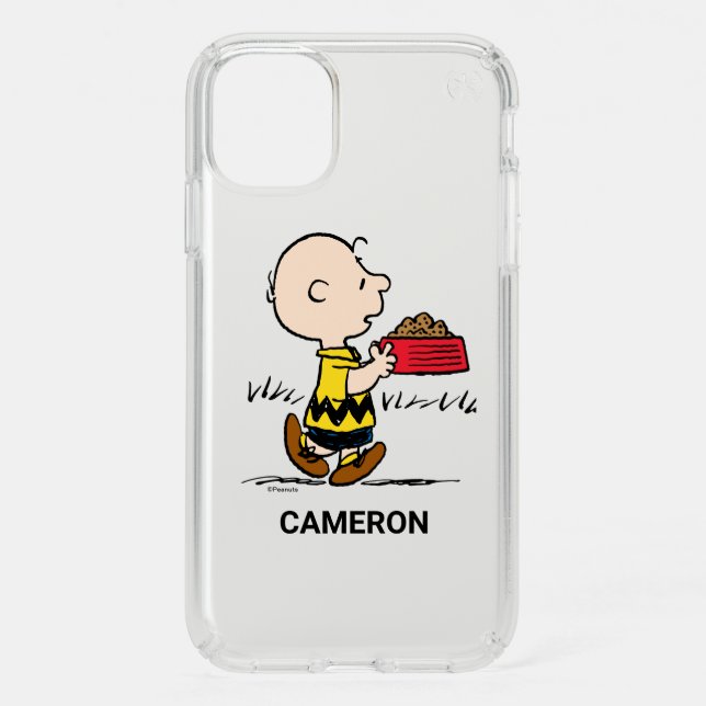 Peanuts | Charlie Brown with Snoopy's Dish Speck iPhone 11 Case (Front)